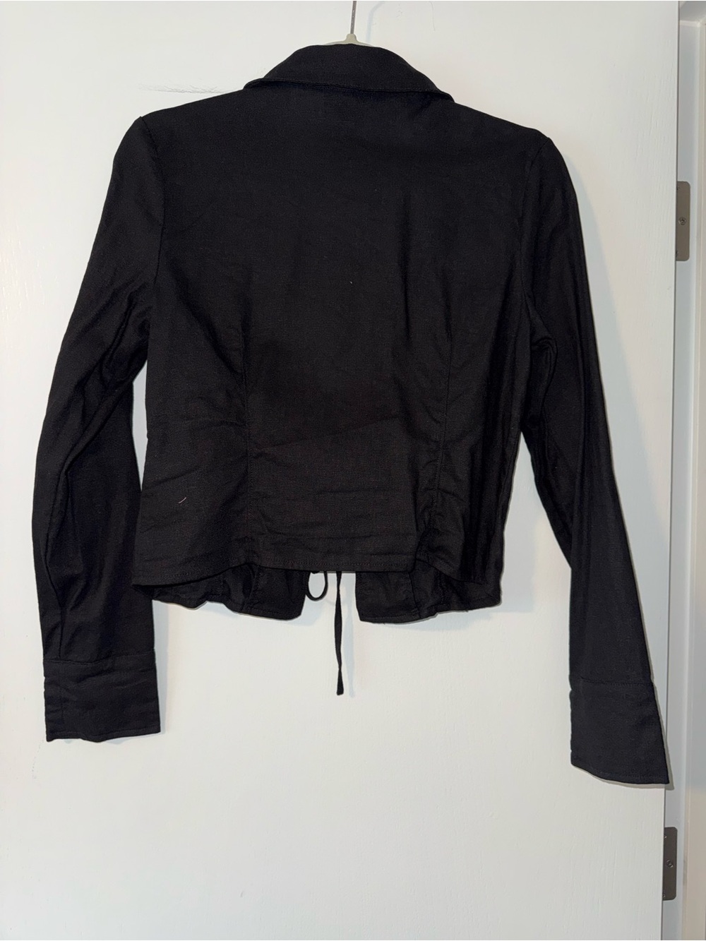 House of Harlow Tie-Front Linen Top - Picture 3 of 3
